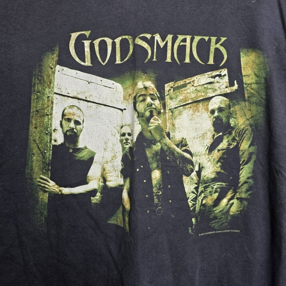 Godsmack Size Large T Shirt Vintage Y2K  2000 Black Cotton